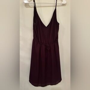 Babaton Casimir dress in eggplant purple